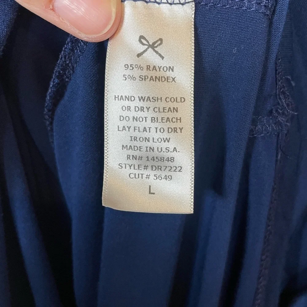 Everly Sleeveless mock neck twist front rayon navy fitted bodycon dress sz S EUC - Picture 5 of 7